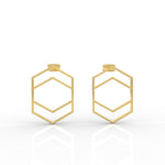 Load image into Gallery viewer, Hexagon Chic Earrings