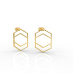 Load image into Gallery viewer, Hexagon Chic Earrings