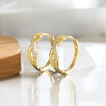 Load image into Gallery viewer, Cross circle Earrings