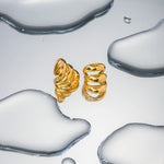 Load image into Gallery viewer, Golden Spiral Ear Cuffs