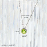 Load image into Gallery viewer, Circle Olivine Necklace