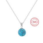Load image into Gallery viewer, Silver Turquoise Necklace