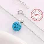 Load image into Gallery viewer, Silver Turquoise Necklace