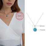 Load image into Gallery viewer, Silver Turquoise Necklace