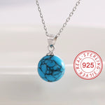 Load image into Gallery viewer, Silver Turquoise Necklace