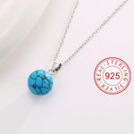 Load image into Gallery viewer, Silver Turquoise Necklace