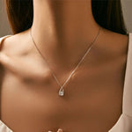 Load image into Gallery viewer, Lock Moissanite Necklace