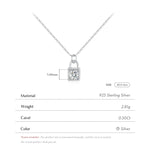 Load image into Gallery viewer, Lock Moissanite Necklace
