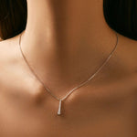 Load image into Gallery viewer, Silver Moissanite Necklace