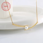 Load image into Gallery viewer, Pearl Gold Necklace