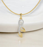 Load image into Gallery viewer, Infinity Leaf Necklace