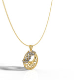 Load image into Gallery viewer, Crescent Bloom Necklace