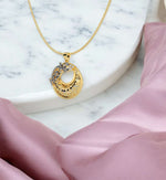 Load image into Gallery viewer, Crescent Bloom Necklace