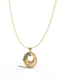 Load image into Gallery viewer, Crescent Bloom Necklace