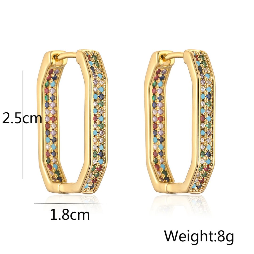 Golden Mirage Hoops