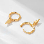 Load image into Gallery viewer, Golden Spike Hoops
