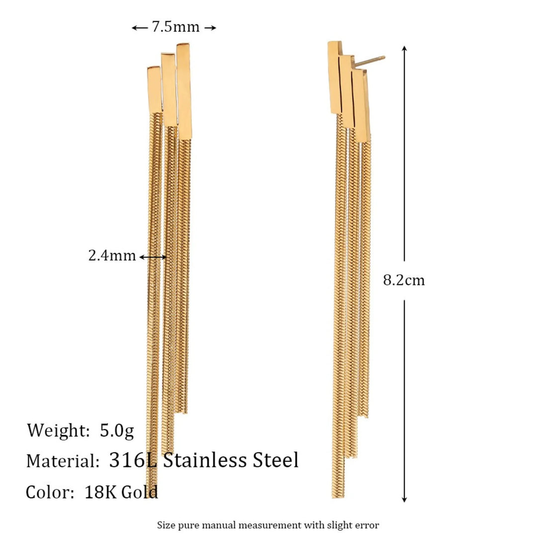 Golden Fringe Drops